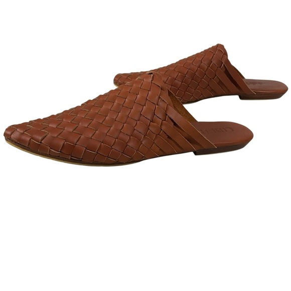 Liberte Tulum Woven Leather Mule Slide Cognac Brown Size 10 - Picture 8 of 12